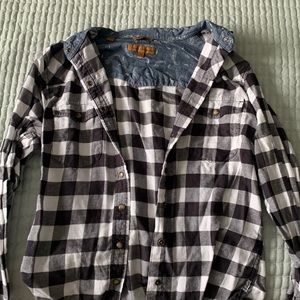 Black and white flannel